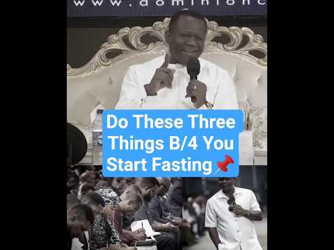 3 Things Before You Fast
